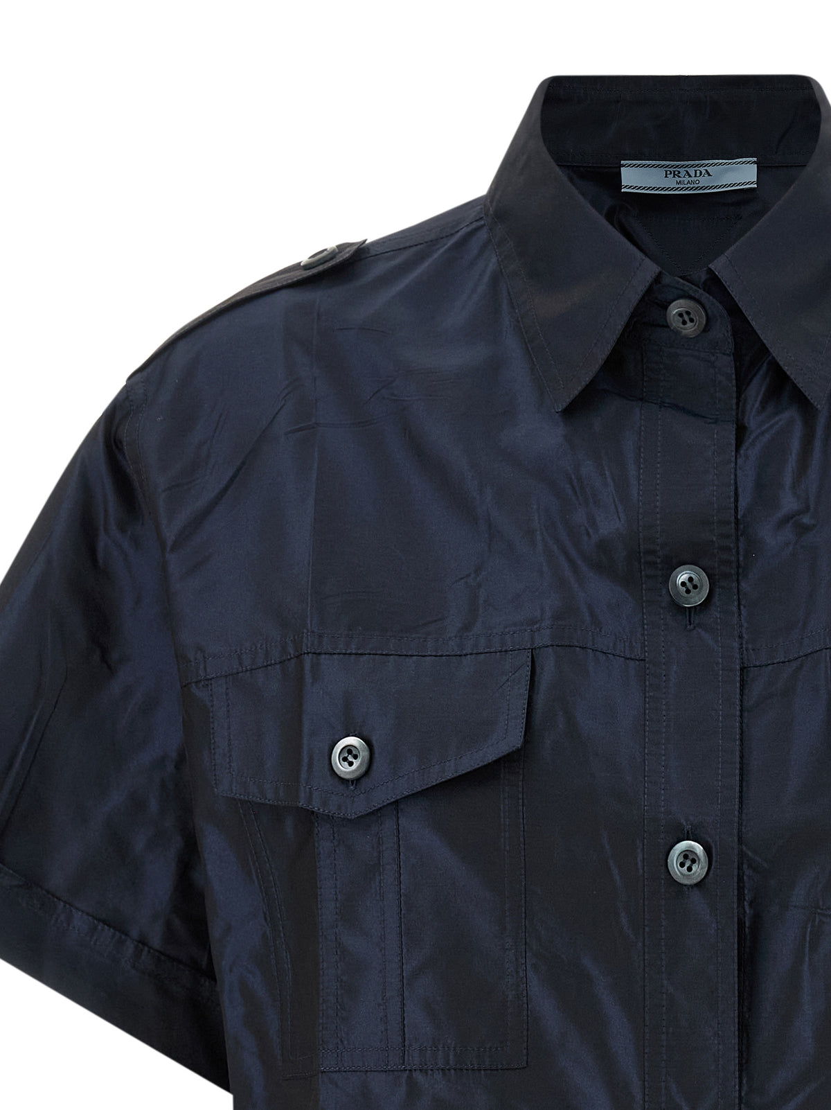 Prada Blue Silk Women's Blouse