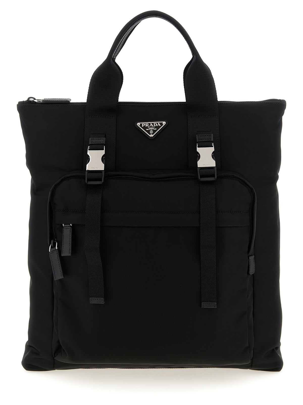Prada Black Recycled Polyamide Tote Men's Bag