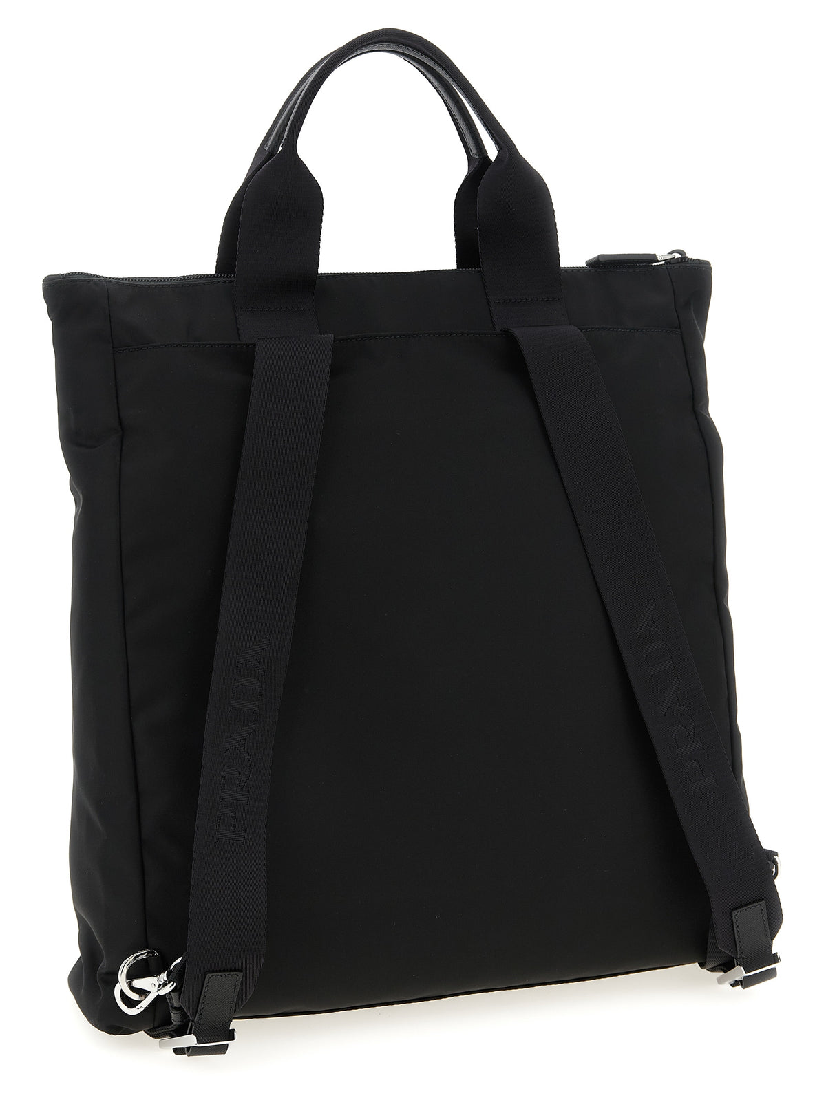 Prada Black Recycled Polyamide Tote Men's Bag