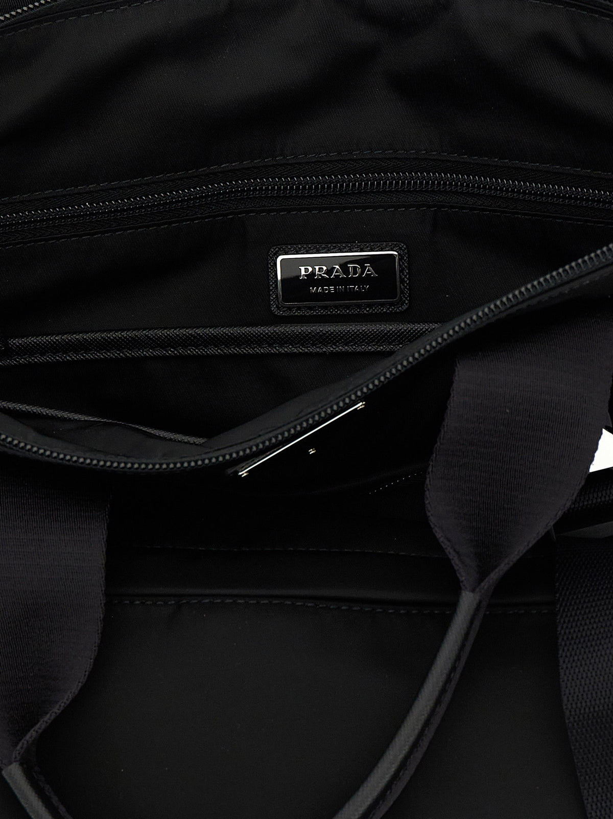 Prada Black Recycled Polyamide Tote Men's Bag