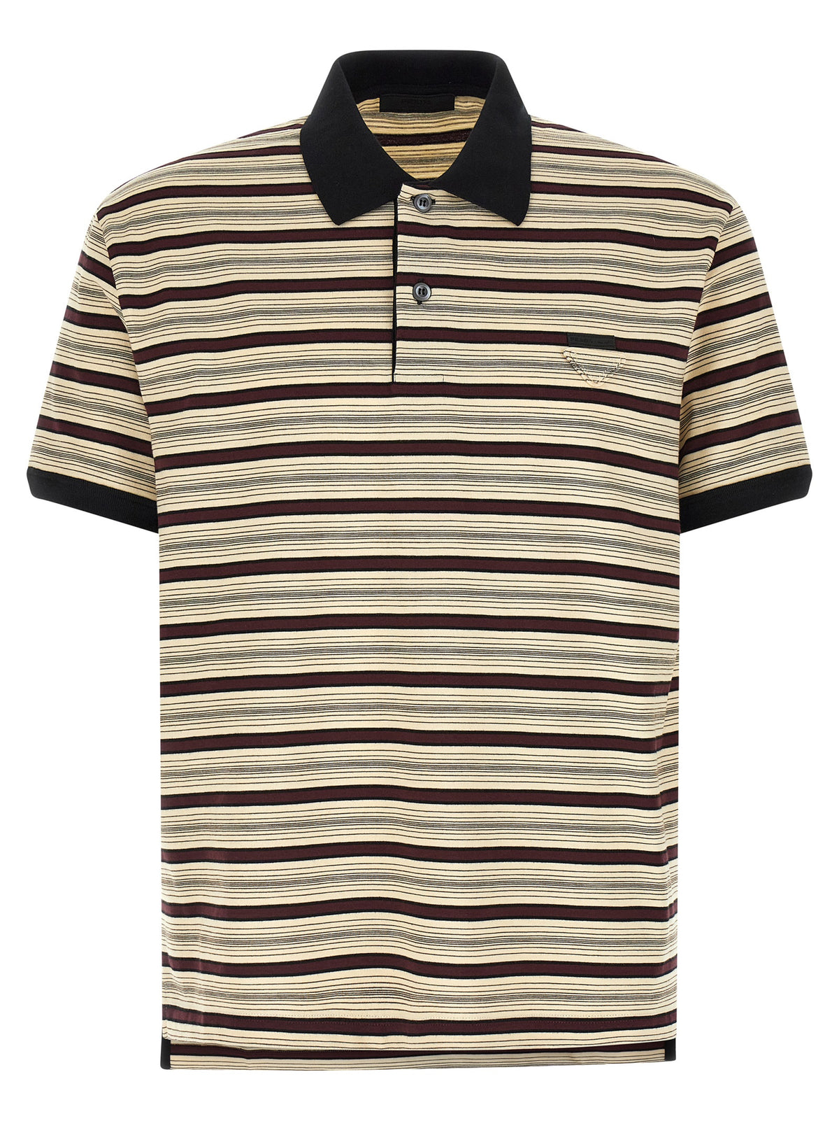 Prada Multicolor Cotton Polo Men's Shirt