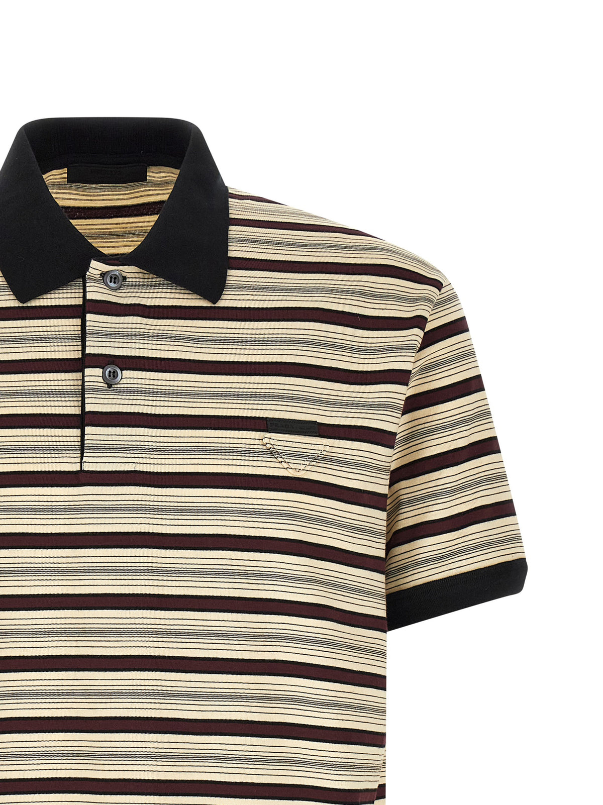 Prada Multicolor Cotton Polo Men's Shirt
