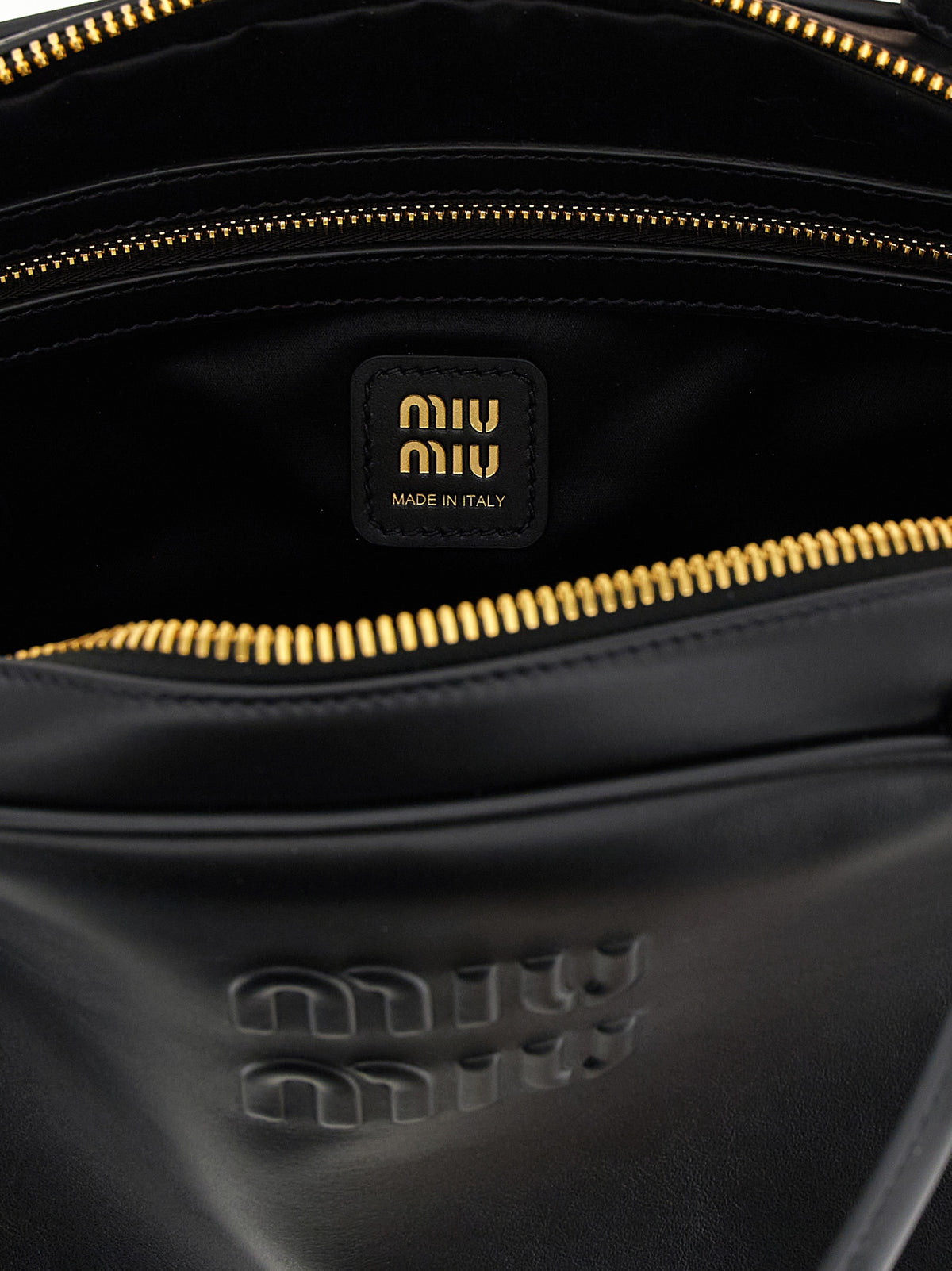 Miu Miu Black Calfskin Shoulder Women's Bag