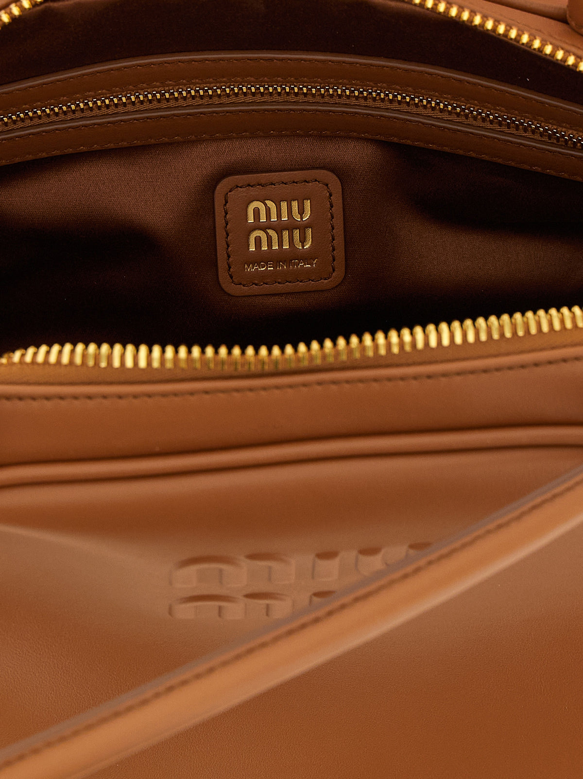 Miu Miu Brown Calfskin Shoulder Women's Bag