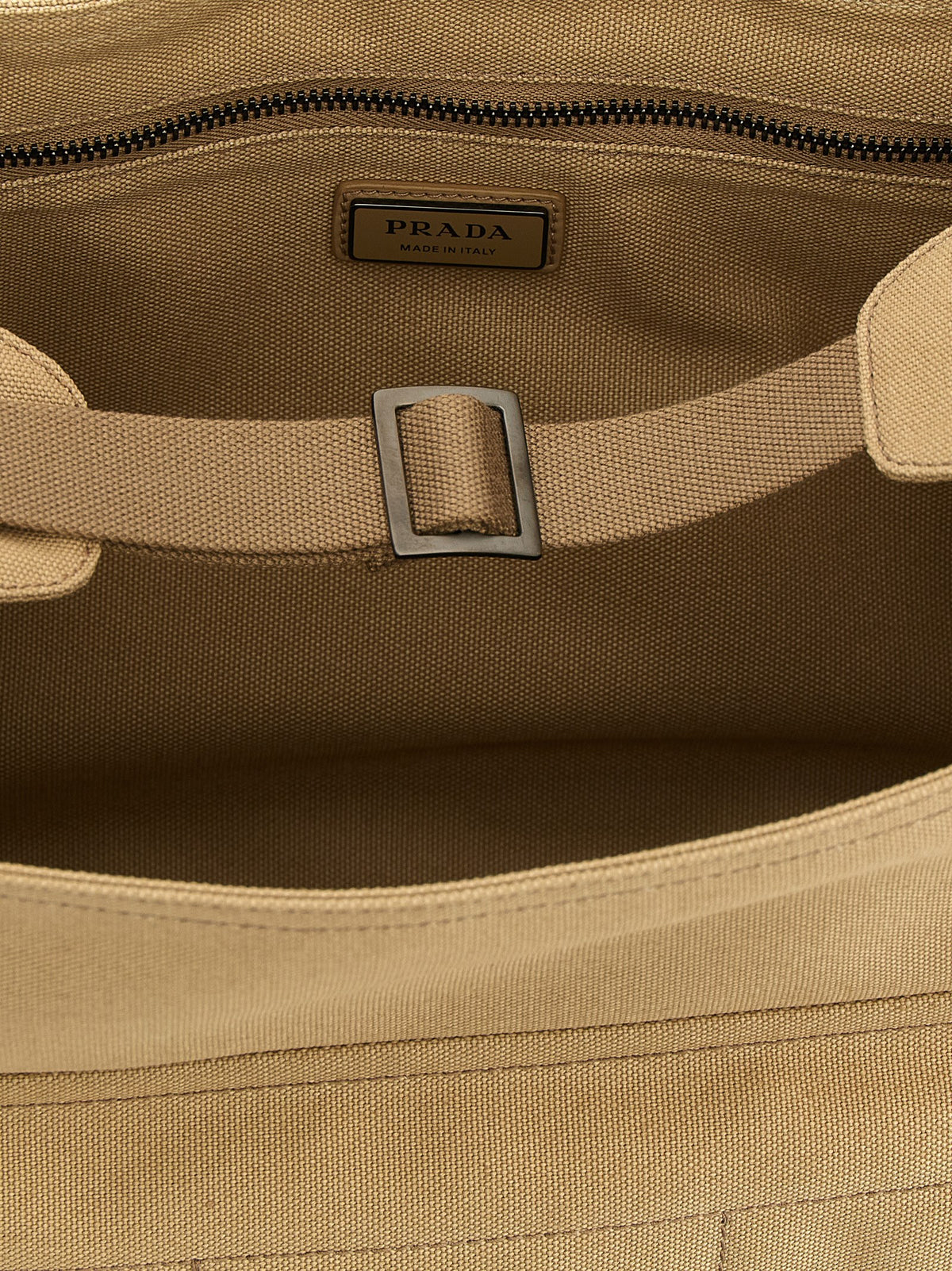 Prada Beige Cotton Crossbody Men's Bag
