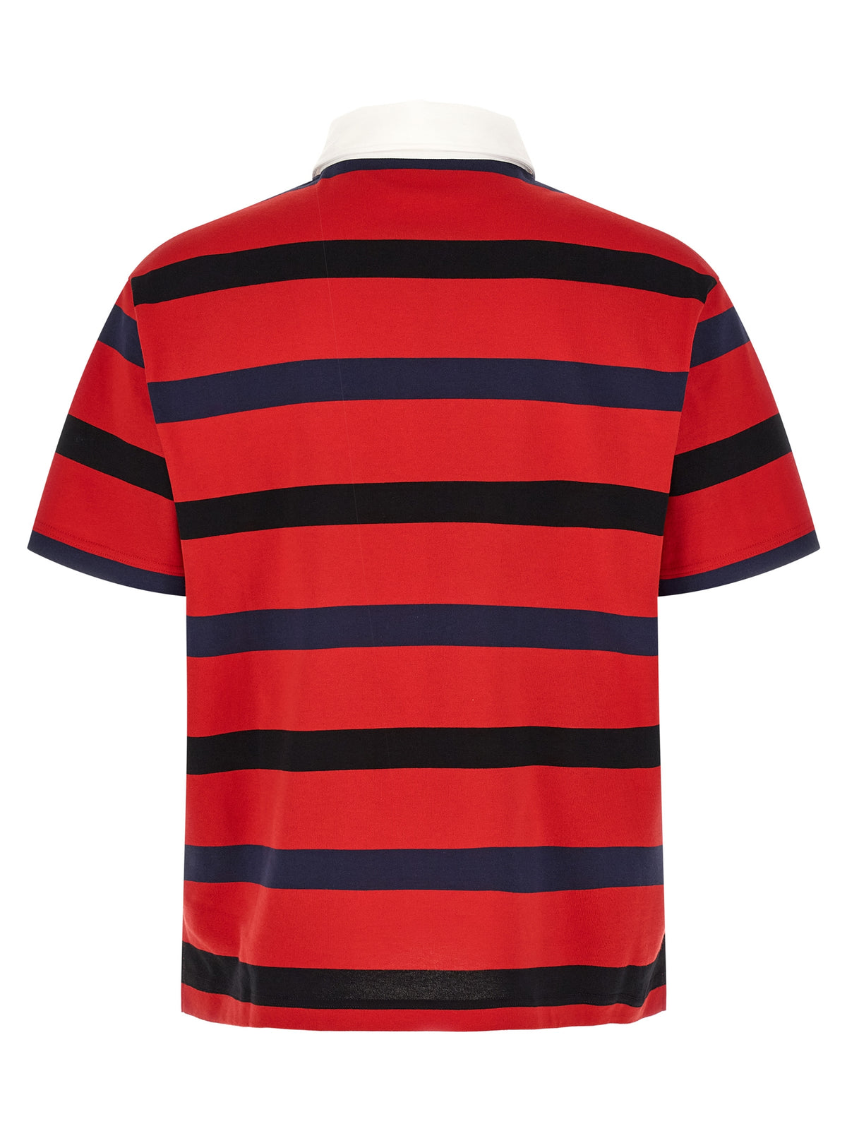 Prada Red Cotton Polo Men's Shirt