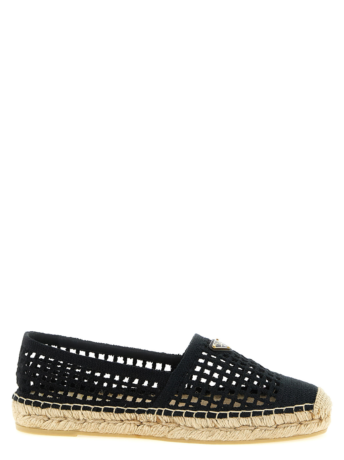 Prada Black Cotton Women's Espadrilles