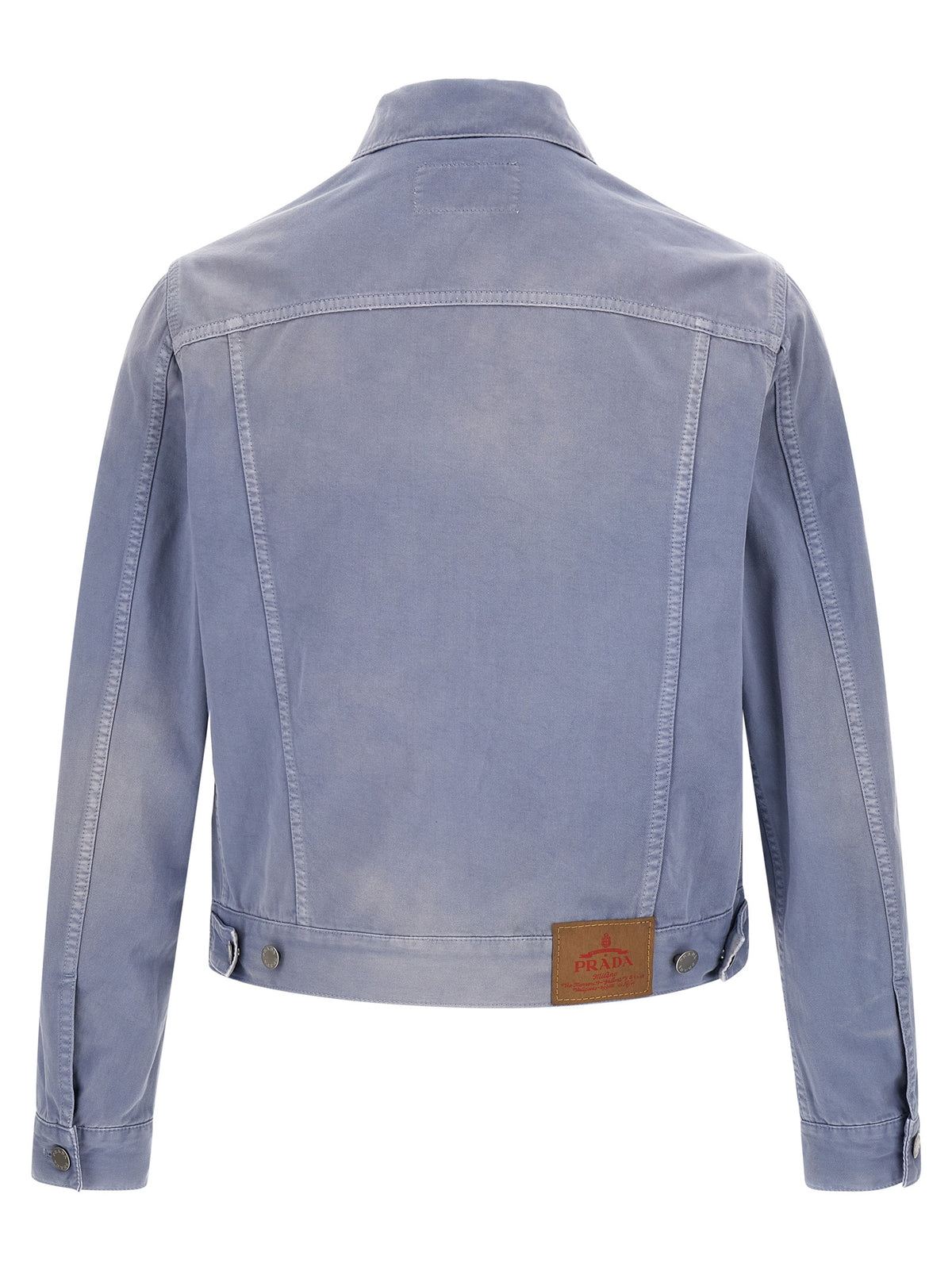 Prada Blue Cotton Denim Men's Jacket
