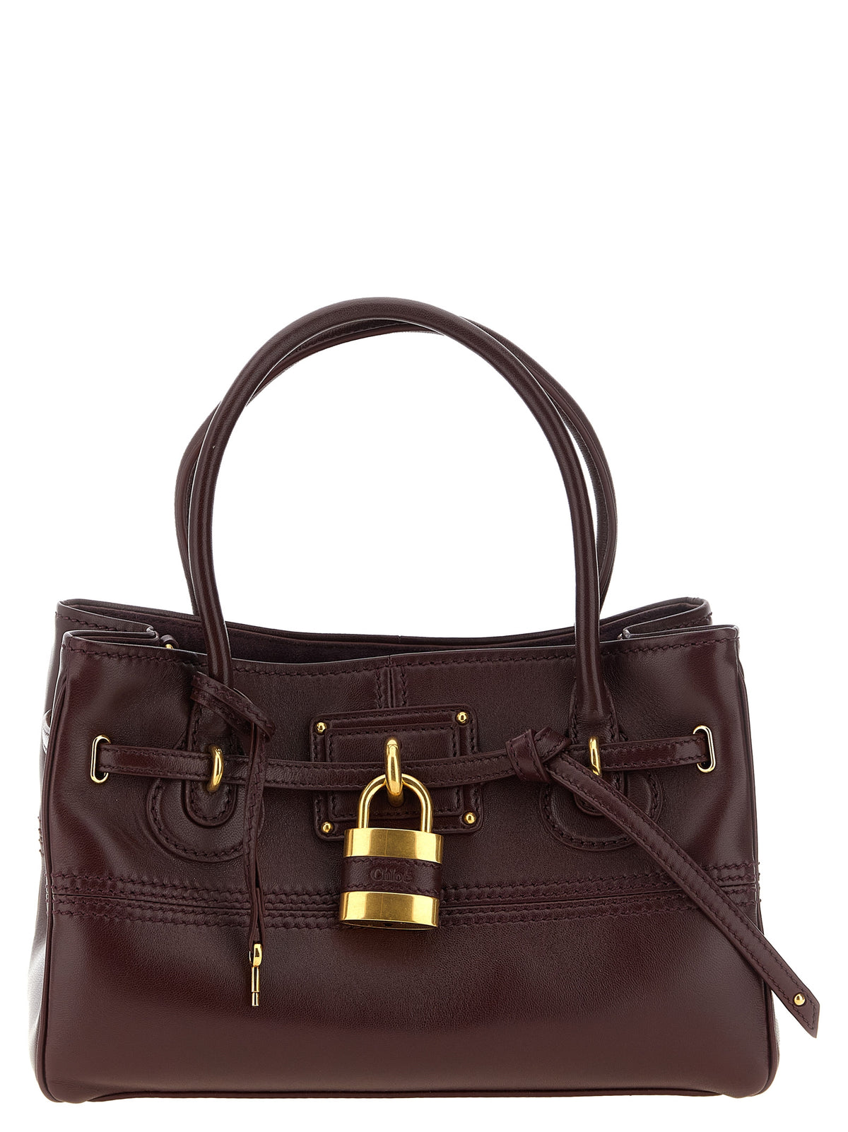Chloé Bordeaux Lamb Leather Shoulder Women's Bag