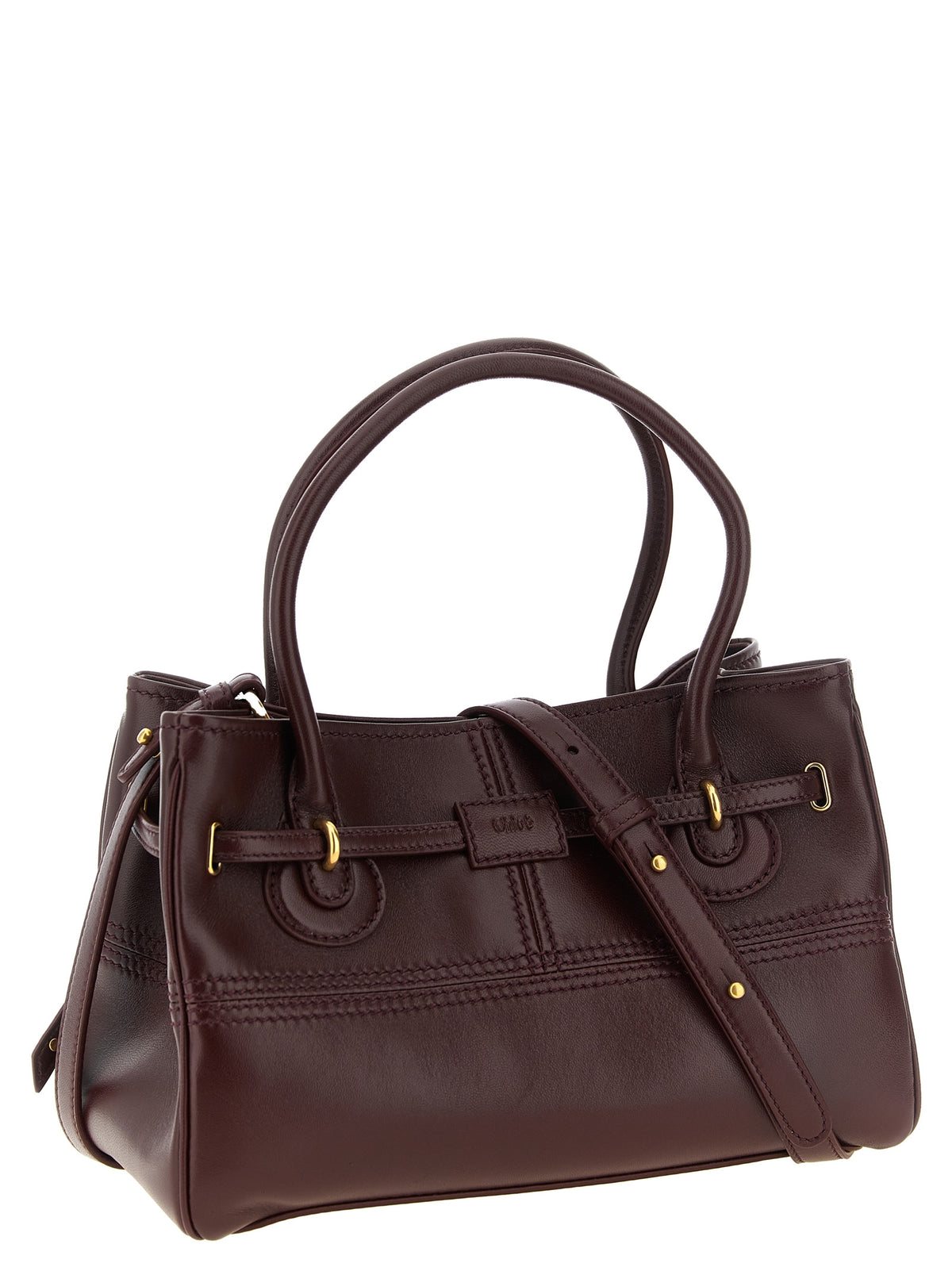 Chloé Bordeaux Lamb Leather Shoulder Women's Bag