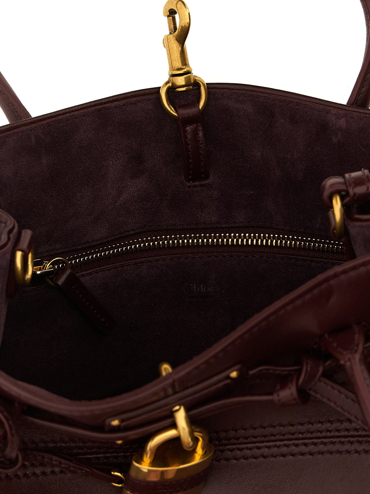 Chloé Bordeaux Lamb Leather Shoulder Women's Bag
