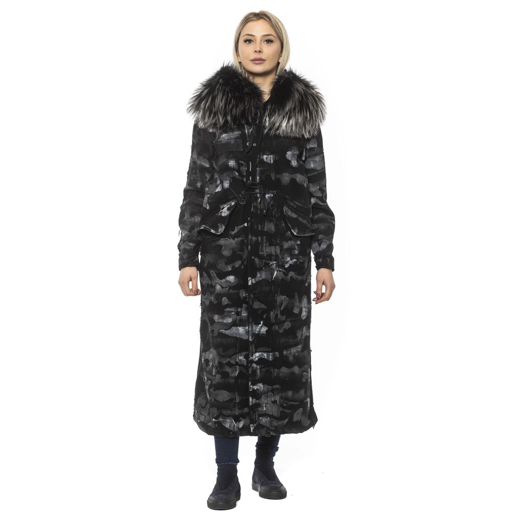 Mr&Mrs Italy Black Cotton Women Women's Jacket