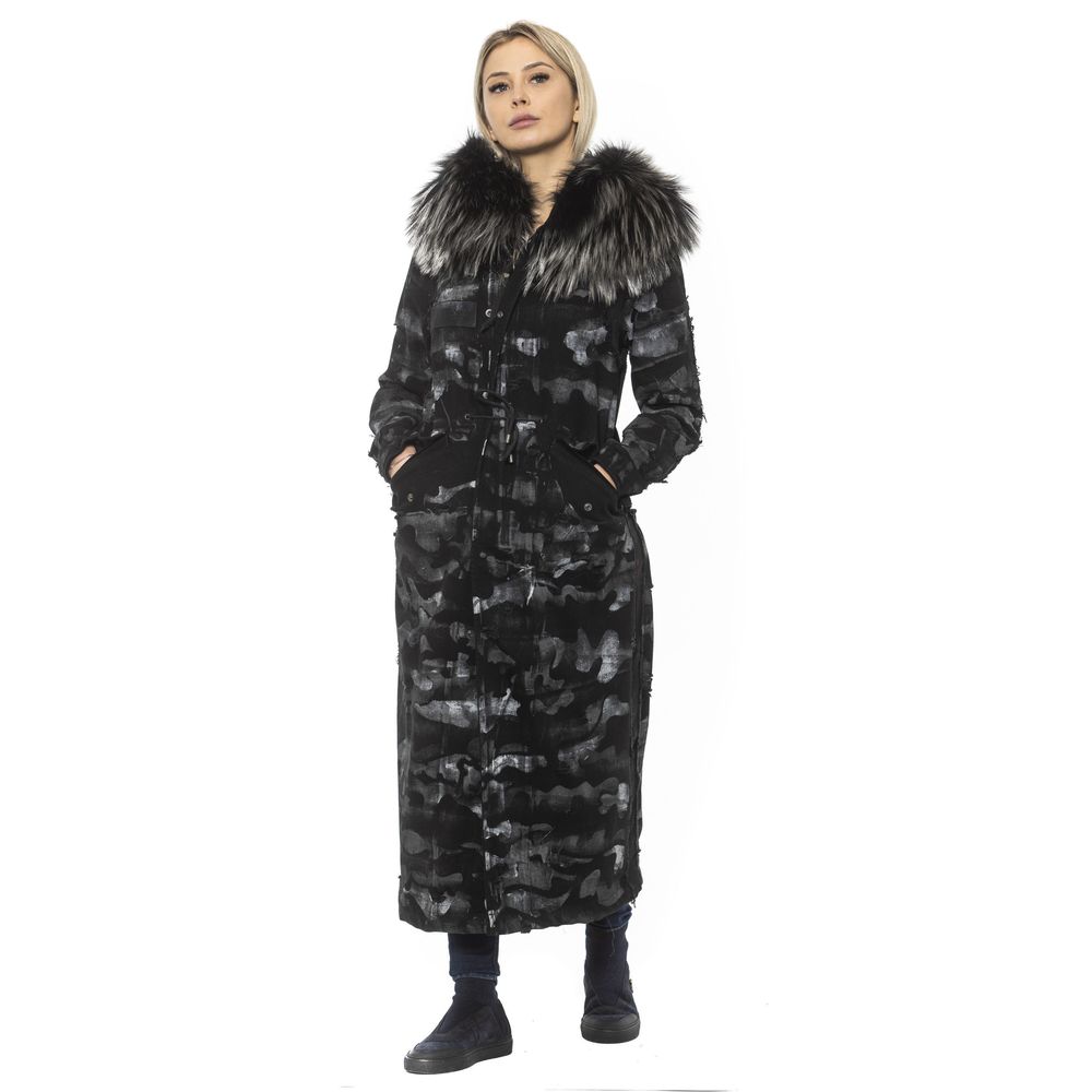 Mr&Mrs Italy Black Cotton Women Women's Jacket