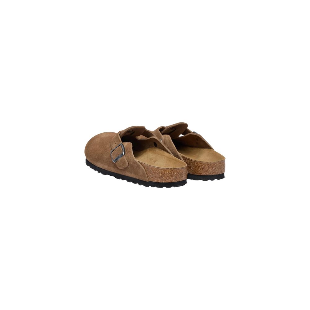 Birkenstock Brown Suede Leather Men's Clogs