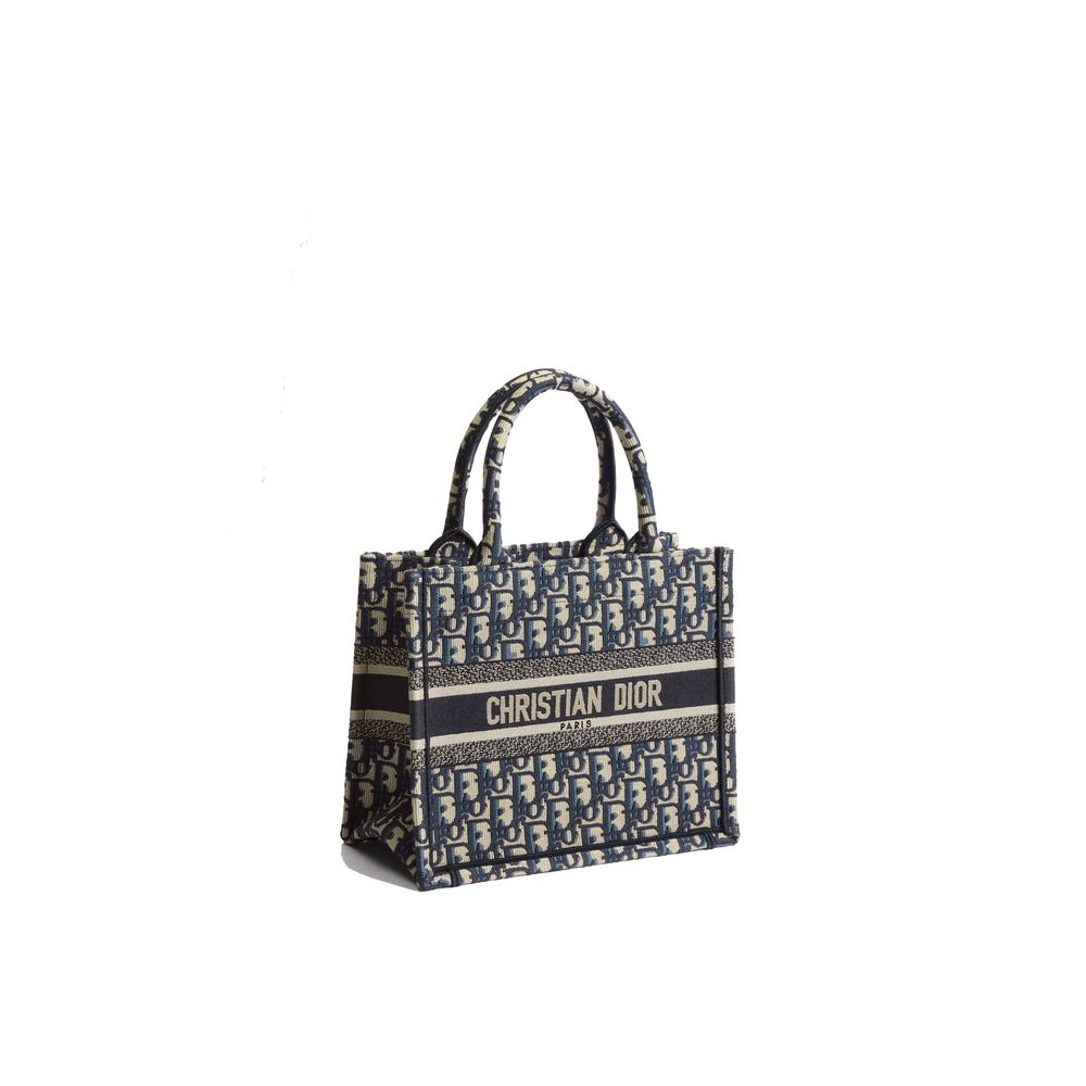 Dior Blue Cotton Tote Women's Bag