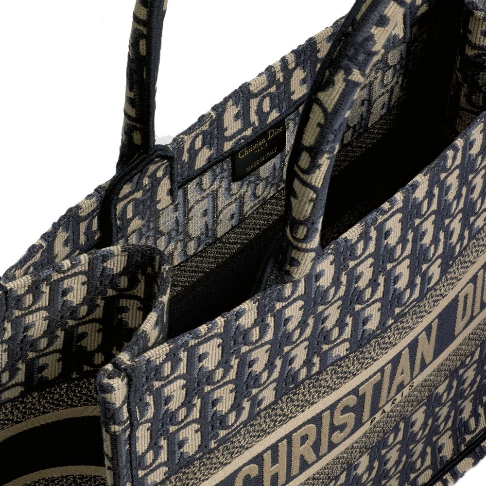 Dior Blue Cotton Tote Women's Bag