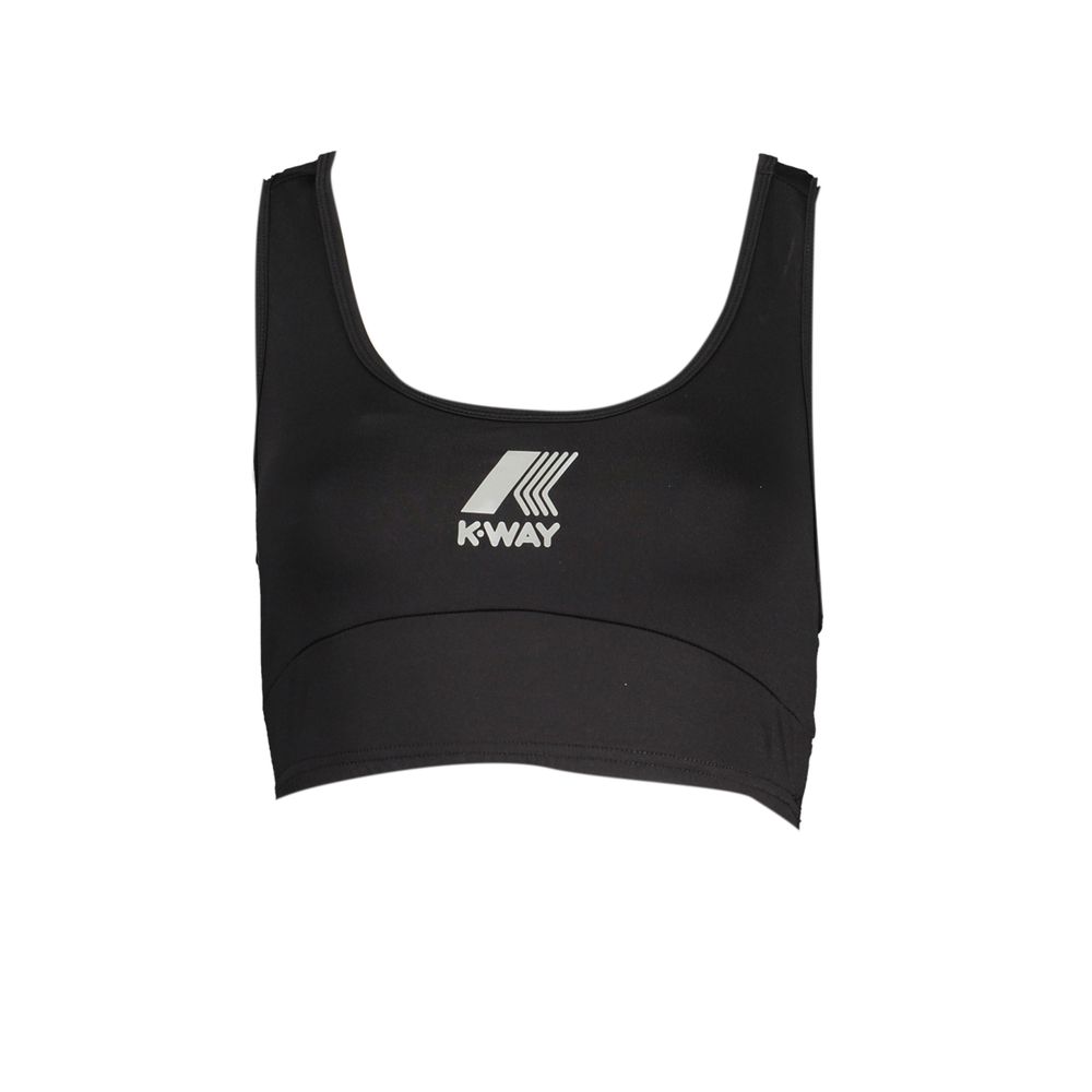 K-WAY Black Polyester Women's Sports Women's Top