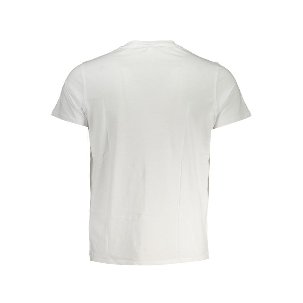K-WAY Elegant White Cotton T-Shirt with Pocket Men's Detail
