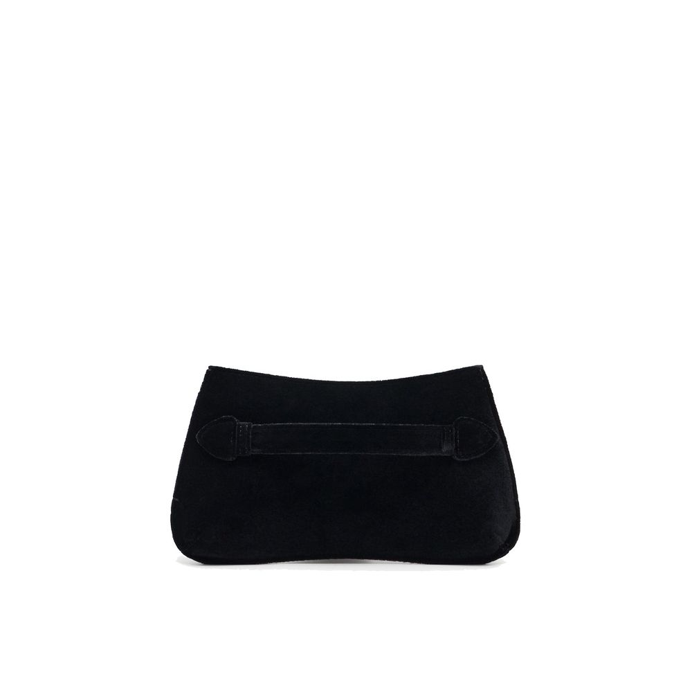 Emporio Armani Black Polyester Clutch Women's Bag