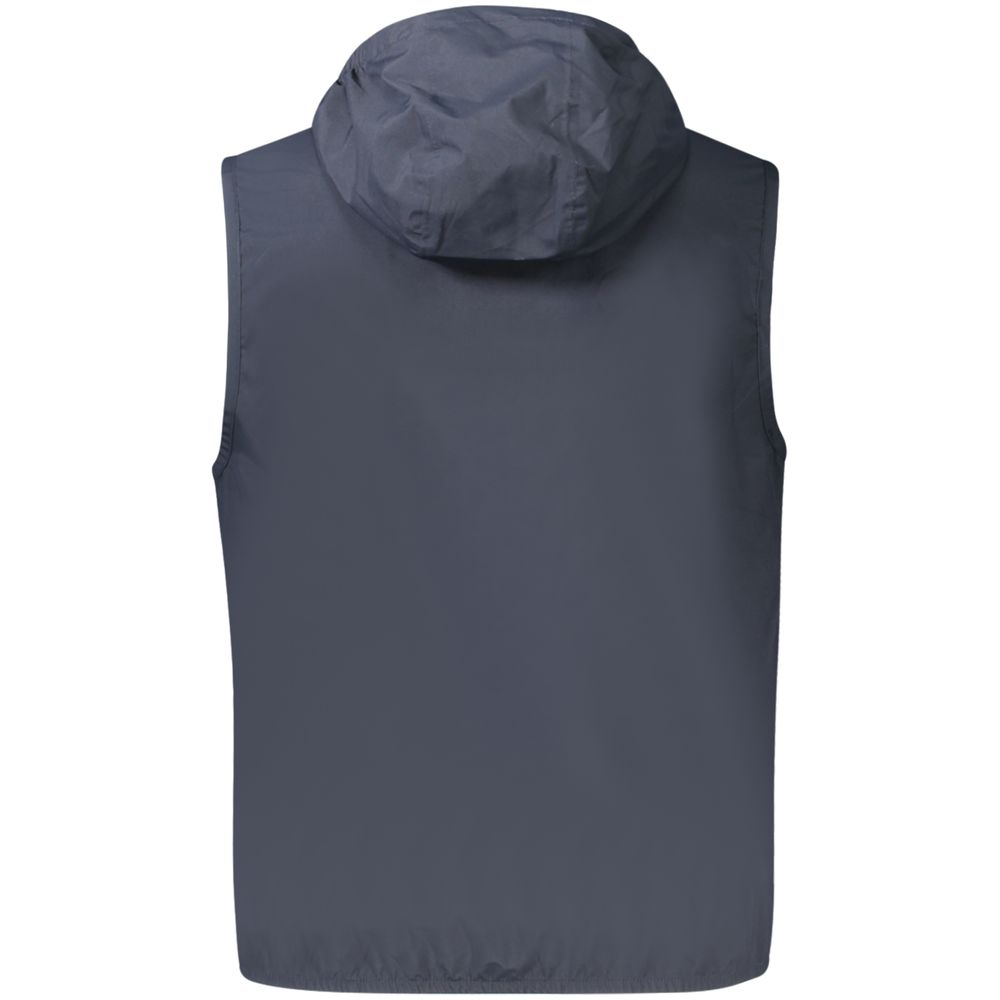 K-WAY Blue Polyester Men Sleeveless Men's Jacket
