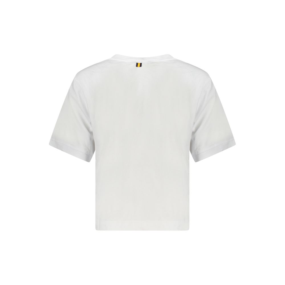 K-WAY White Cotton Women Women's T-Shirt