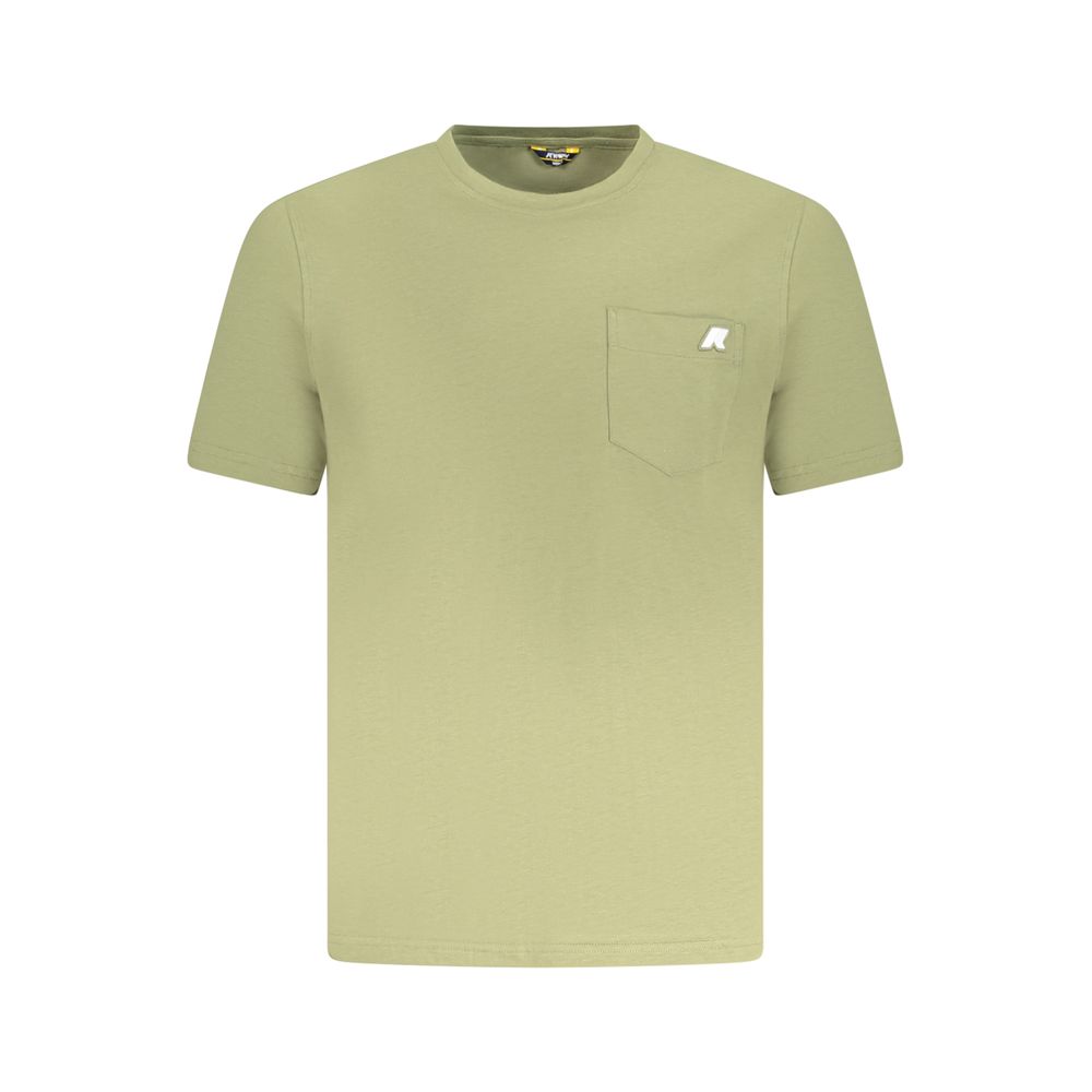 K-WAY Verde Cotton Men Men's T-Shirt