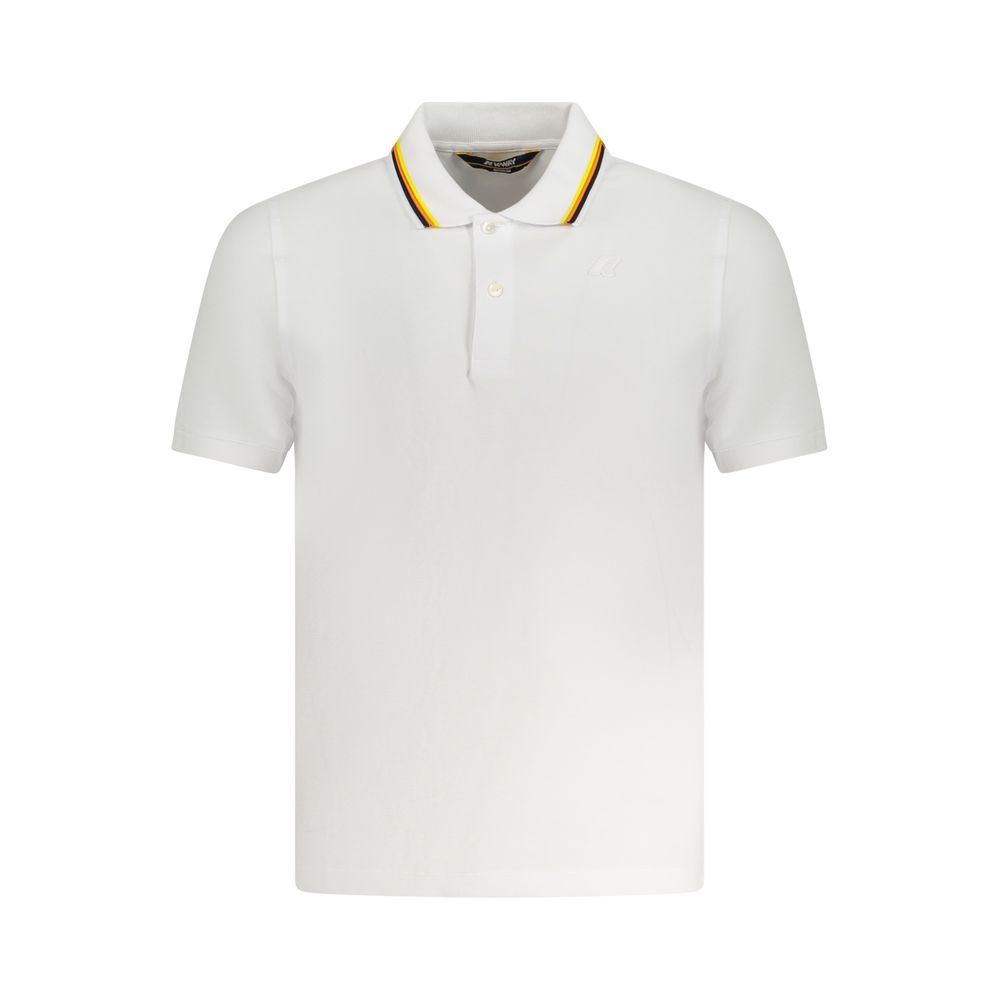 K-WAY White Cotton Men Polo Men's Shirt