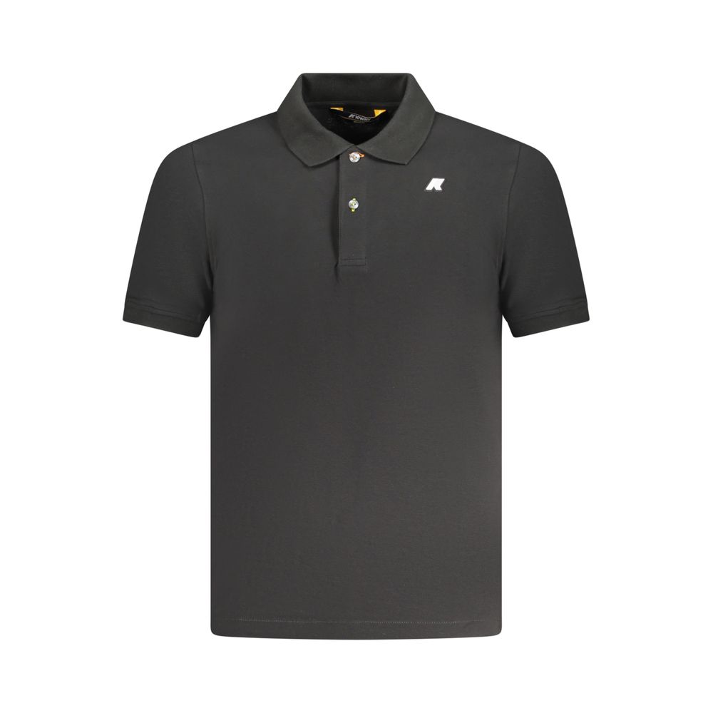 K-WAY Black Cotton Men's Polo Men's Shirt