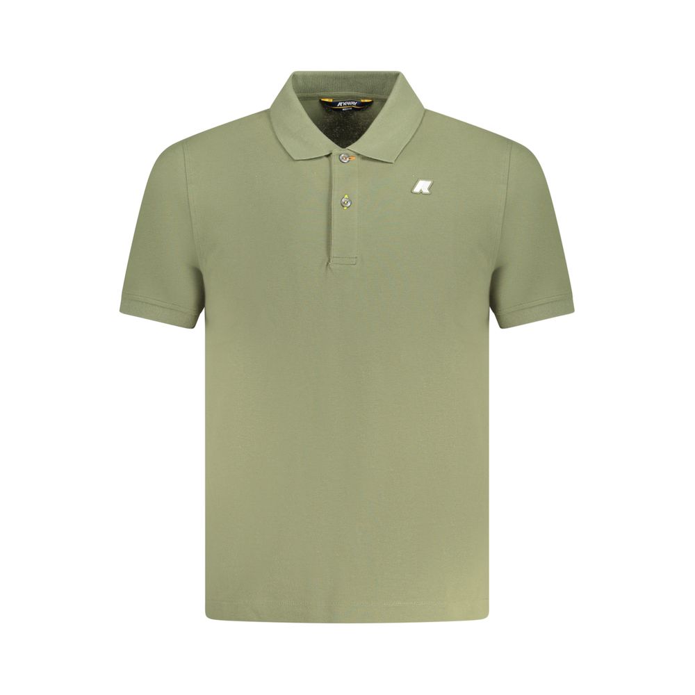 K-WAY Verde Cotton Men Polo Men's Shirt