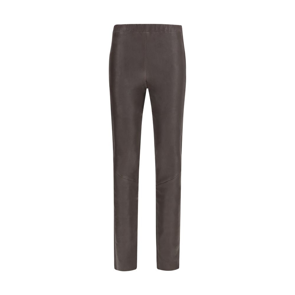 Arma Brown Leather Women's Pants