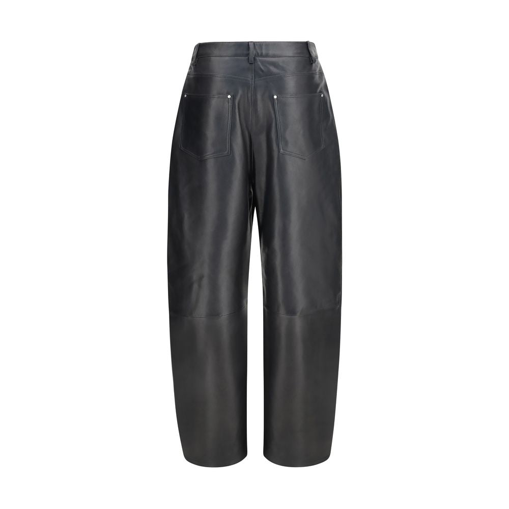 Arma Black Leather Women's Pants