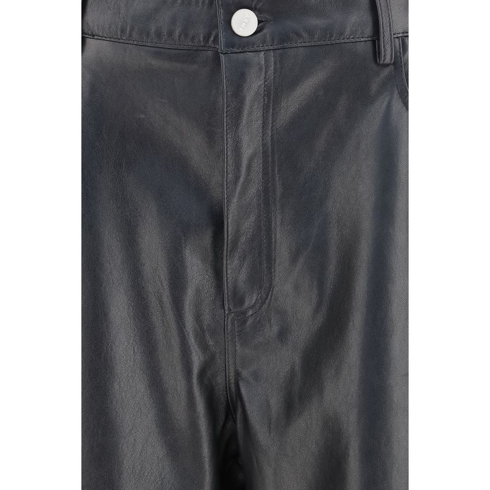 Arma Black Leather Women's Pants
