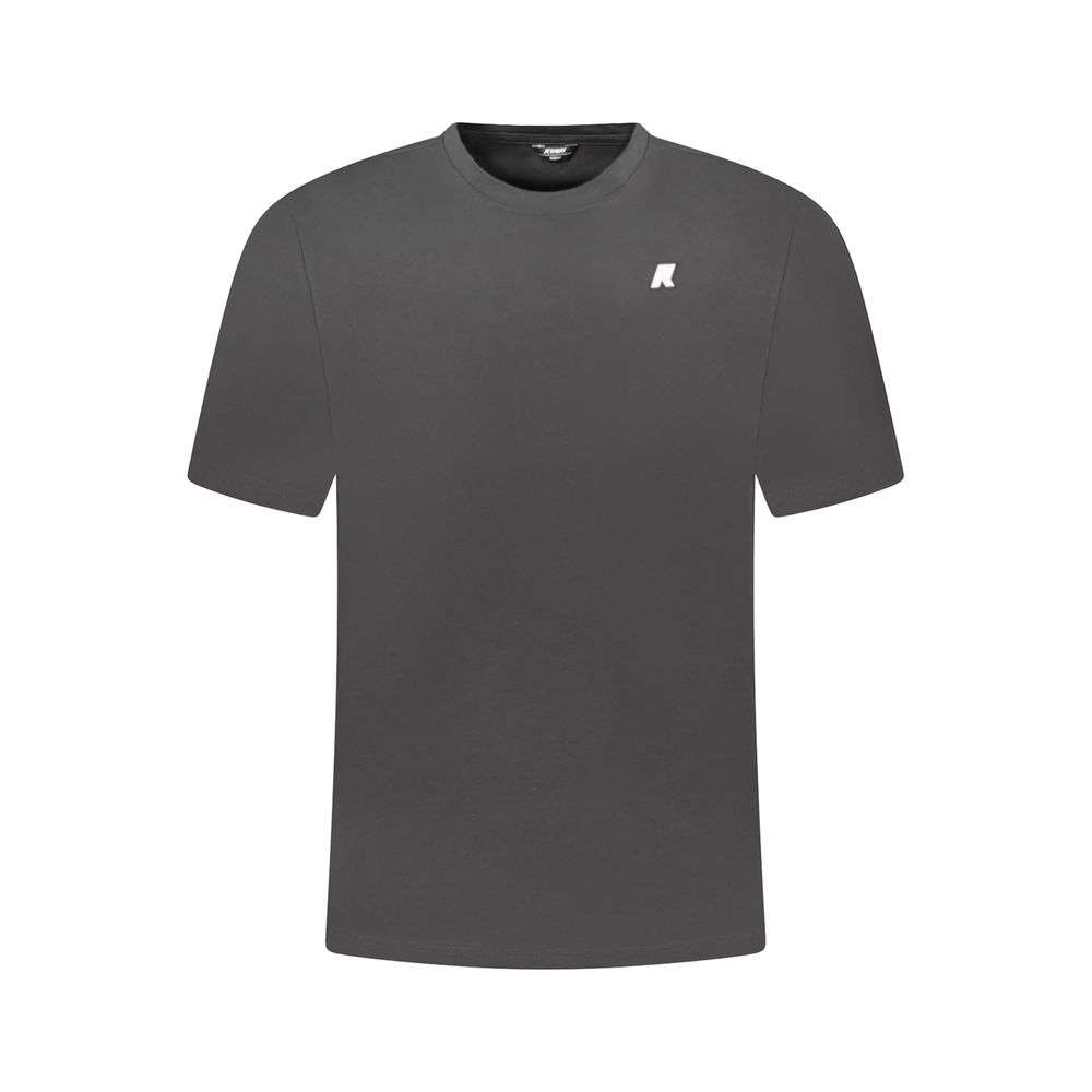 K-WAY Black Cotton Men Men's T-Shirt
