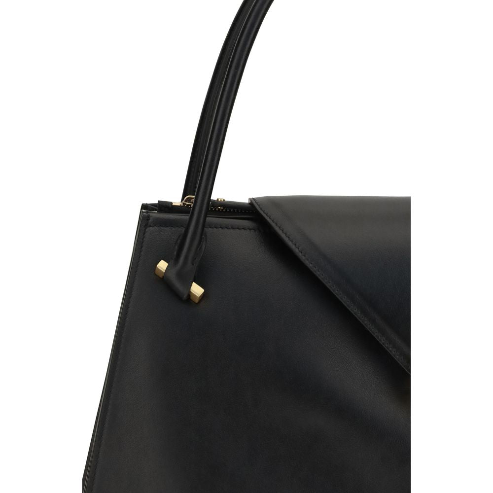 Versace Black Calf Leather Bos Taurus Shoulder Women's Bag