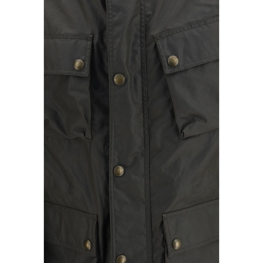 Belstaff Bicolor Cotton Full-Length Men's Jacket