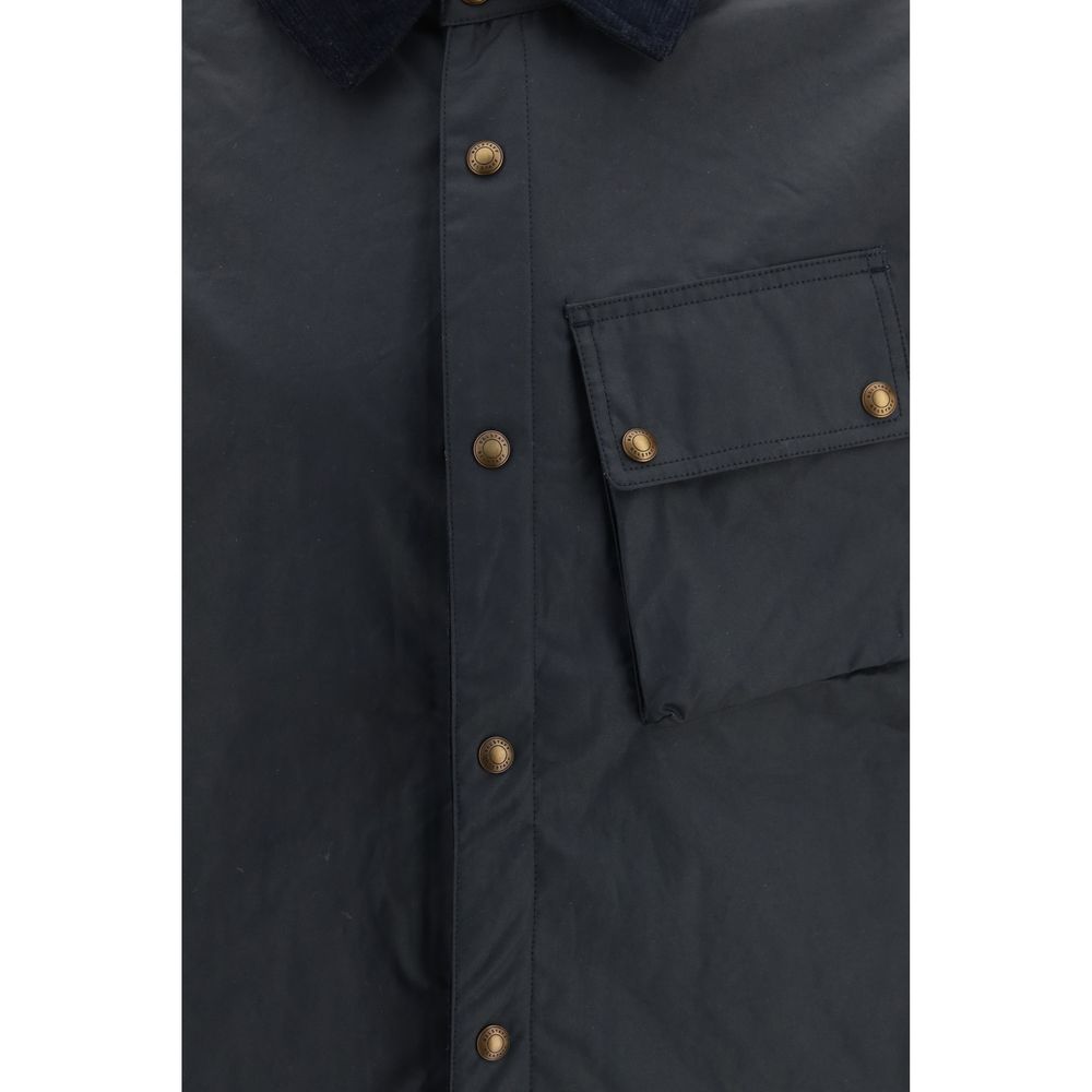 Belstaff Blue Cotton Full-Length Men's Jacket
