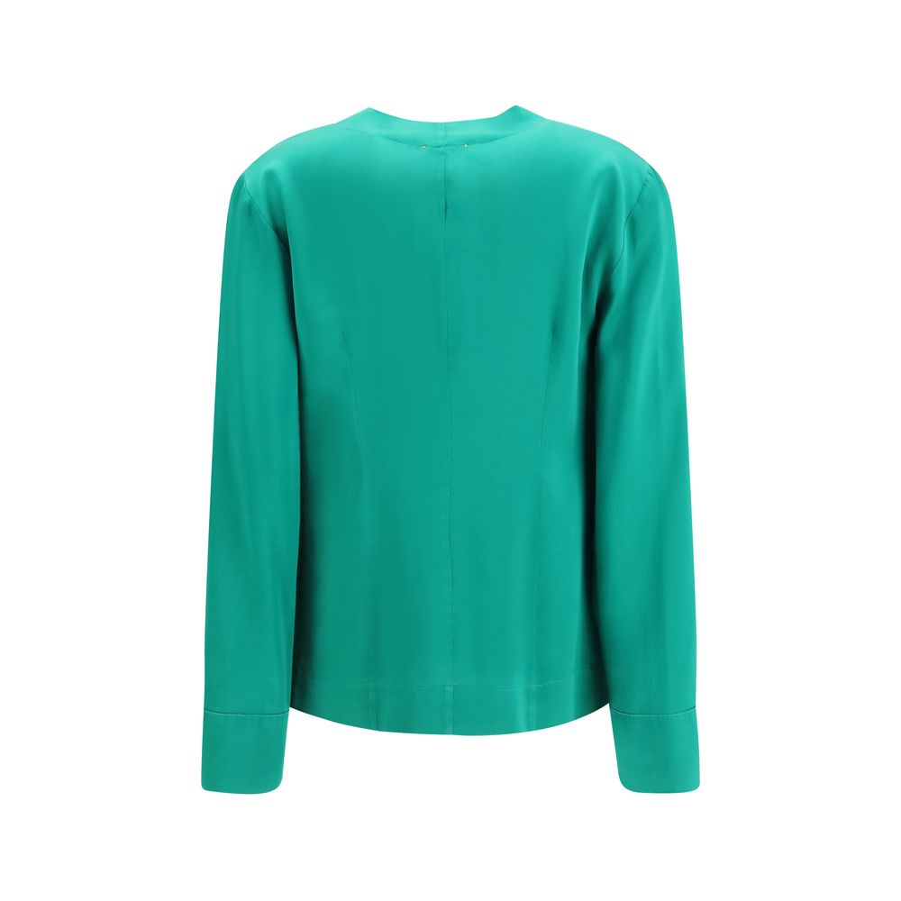 Forte_Forte Bicolor Silk Dress Women's Shirt