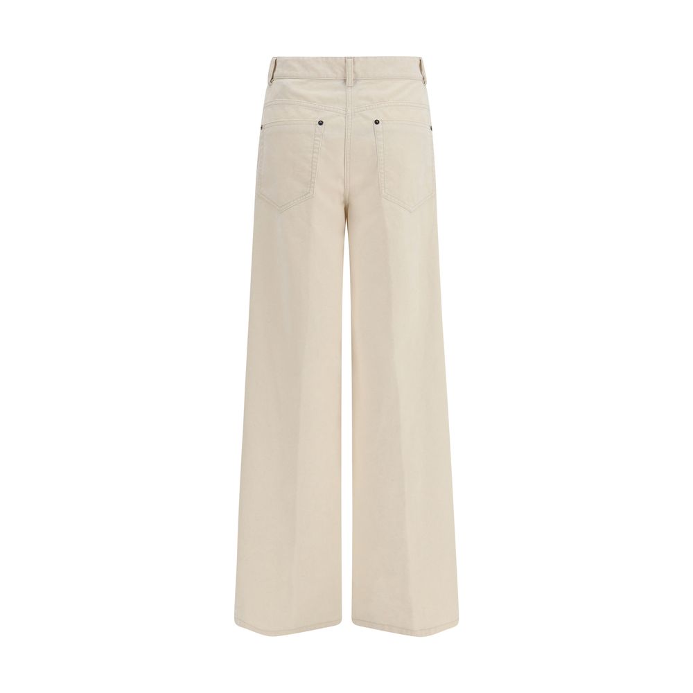 Forte_Forte White Cotton Casual Women's Pants