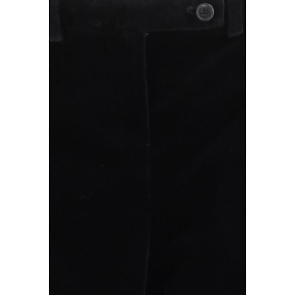 Khaite Black Viscose Casual Women's Pants