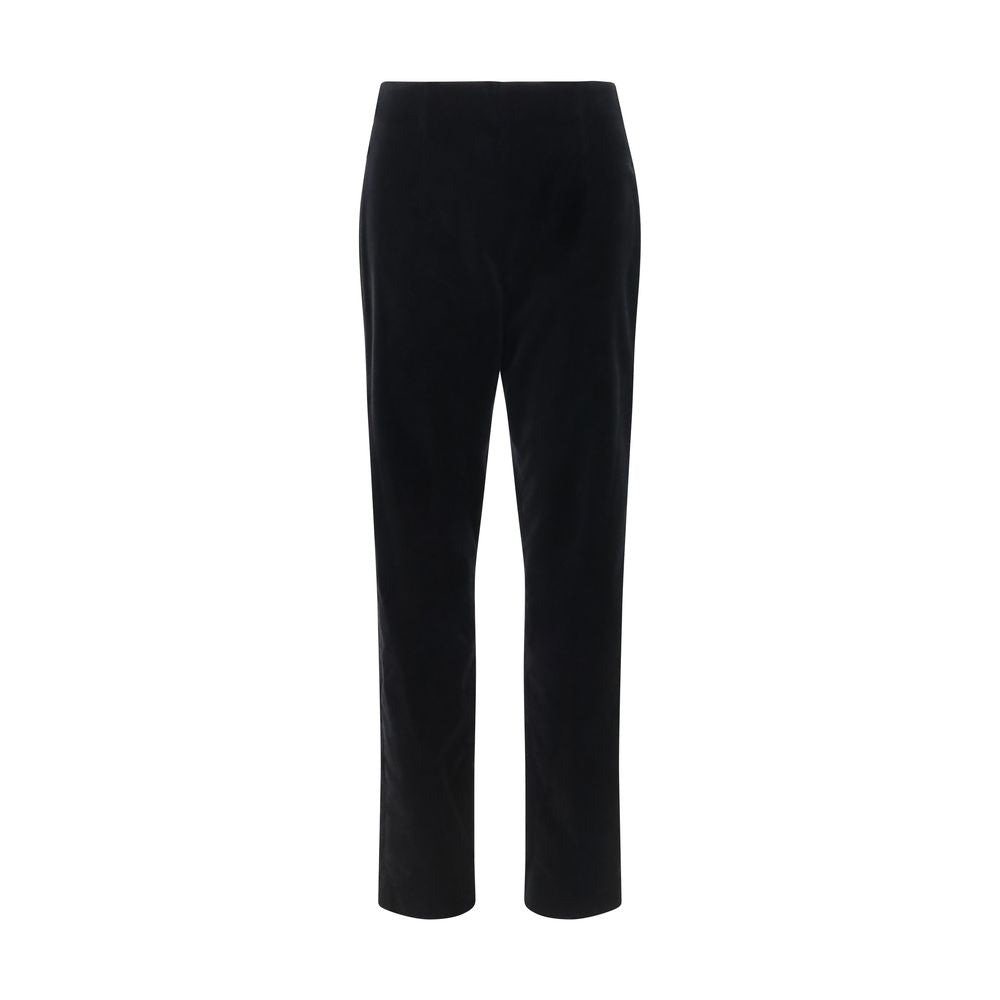 Khaite Black Cotton Casual Women's Pants