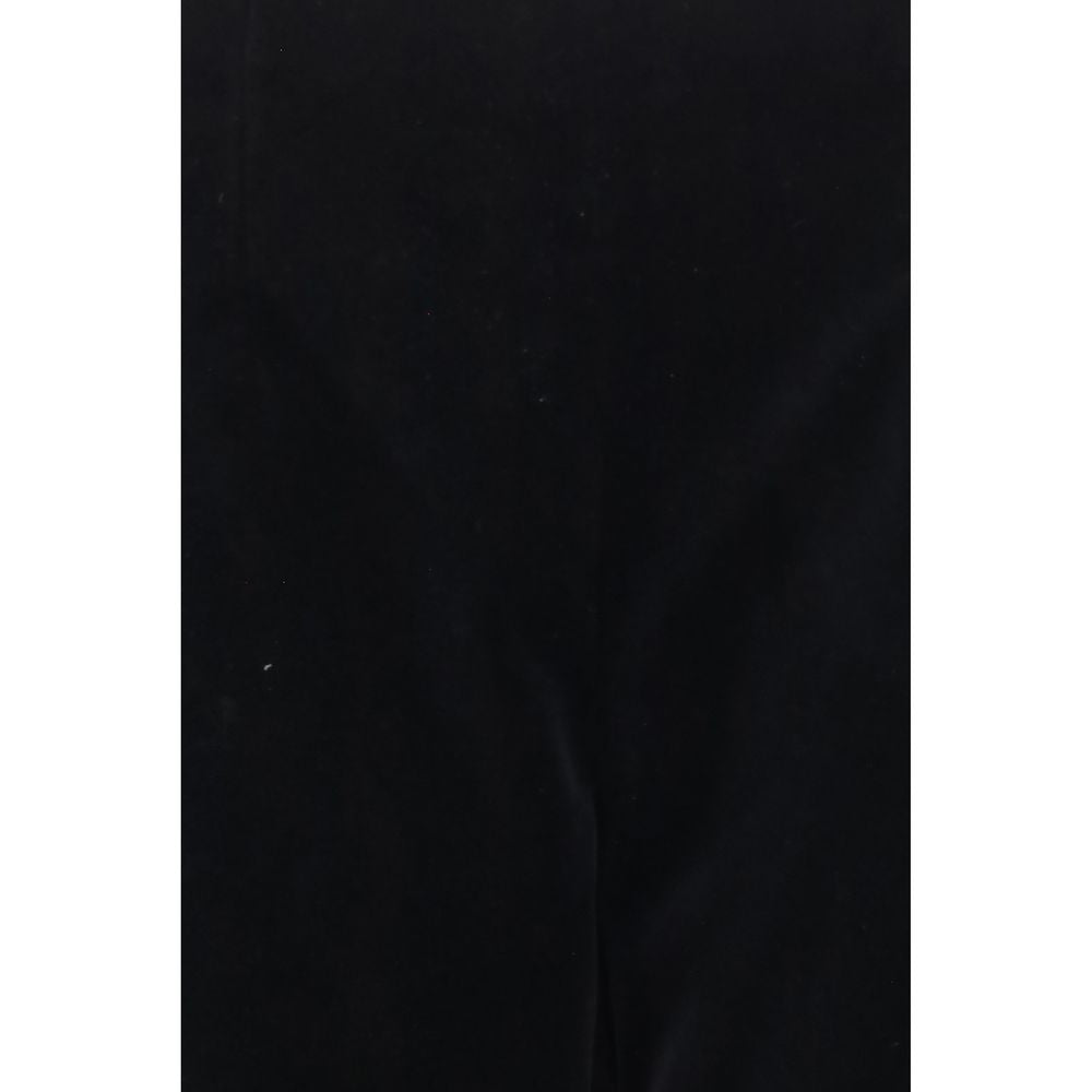 Khaite Black Cotton Casual Women's Pants