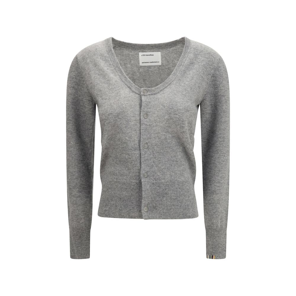 Extreme Cashmere Gray Cashmere Women's Cardigan