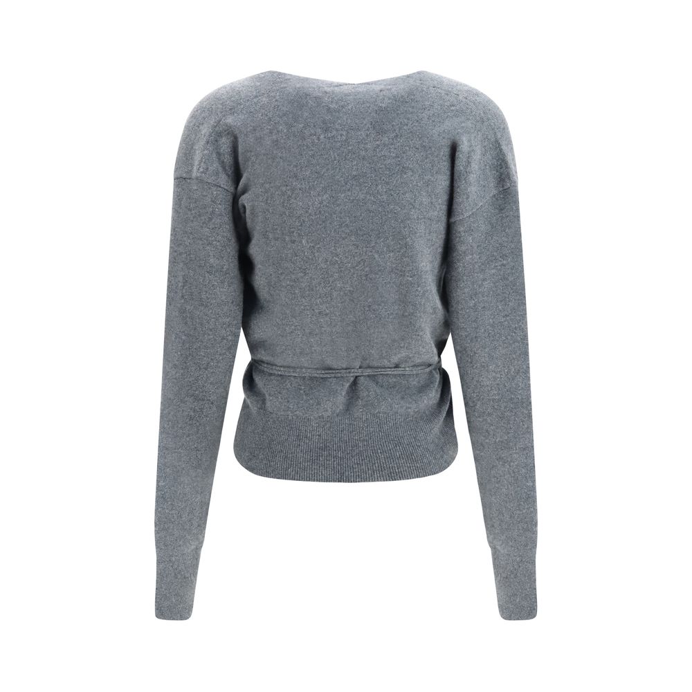Extreme Cashmere Gray Cashmere Women's Cardigan