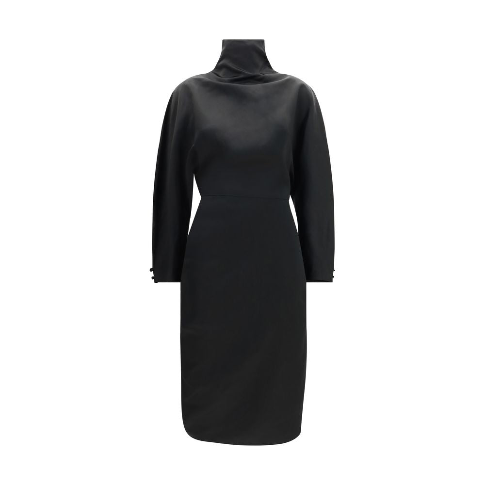 Khaite Black Acetate Cocktail Women's Dress