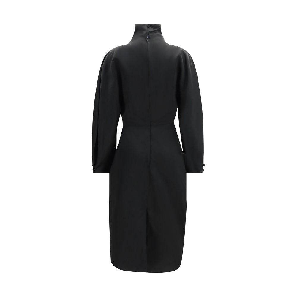 Khaite Black Acetate Cocktail Women's Dress