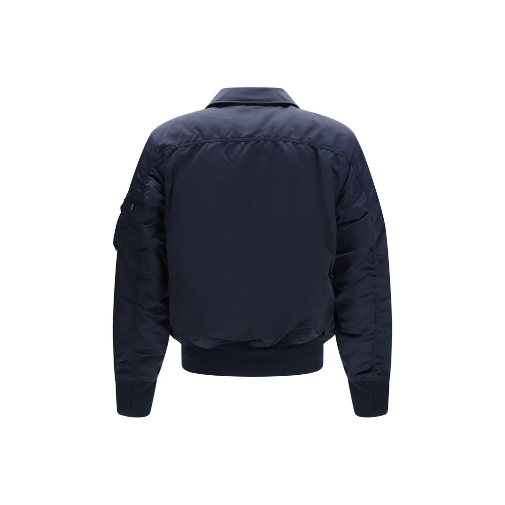 ALPHA INDUSTRIES Blue Nylon Men's Bomber