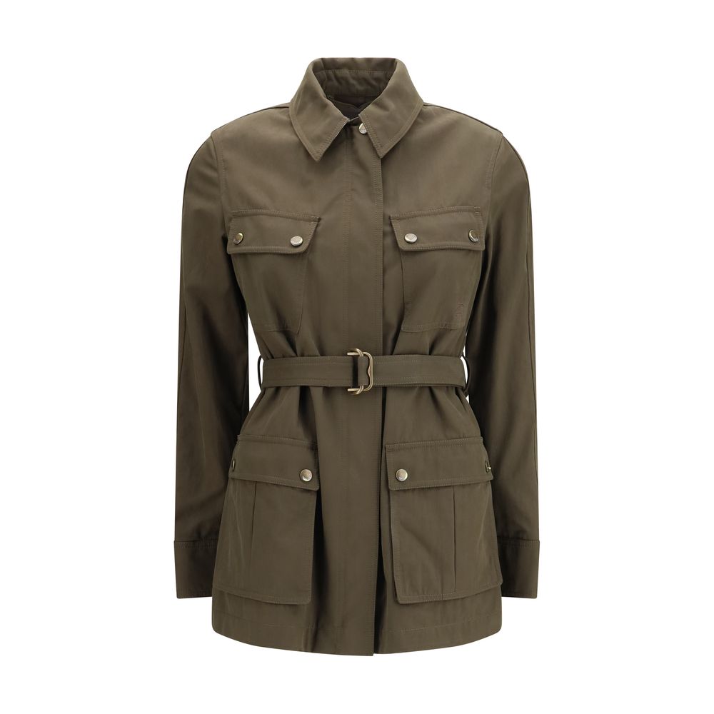 Burberry Bicolor Cotton Full-Length Women's Jacket