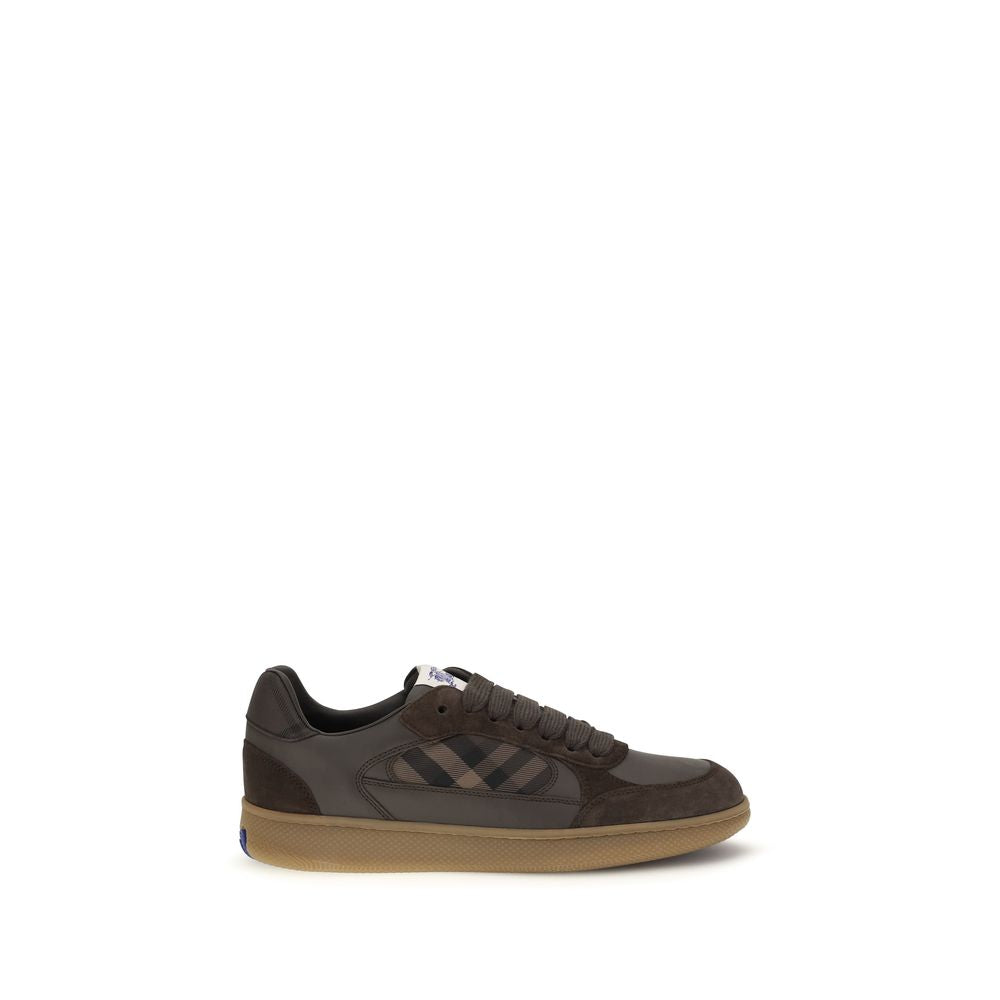 Burberry Brown Calf Leather Bos Taurus Athletic Men's Sneakers