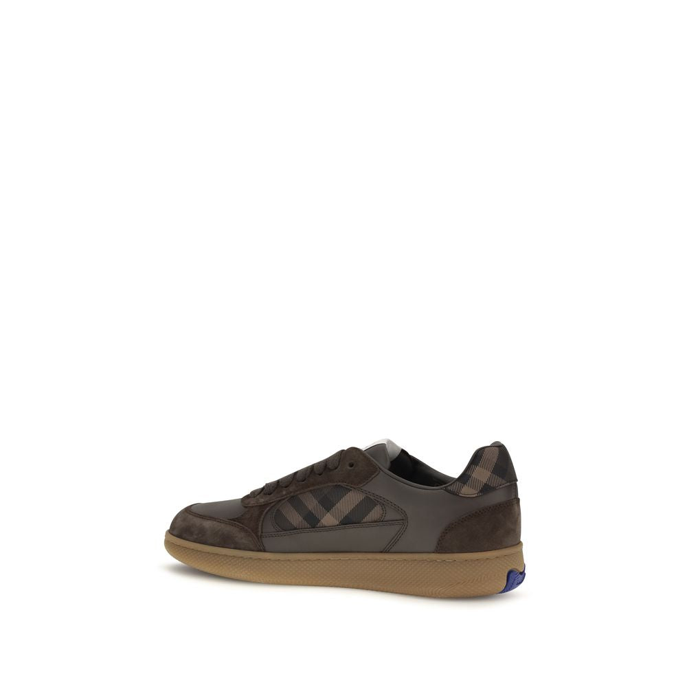 Burberry Brown Calf Leather Bos Taurus Athletic Men's Sneakers