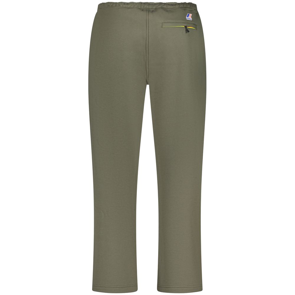 K-WAY Green Cotton Men Men's Trouser